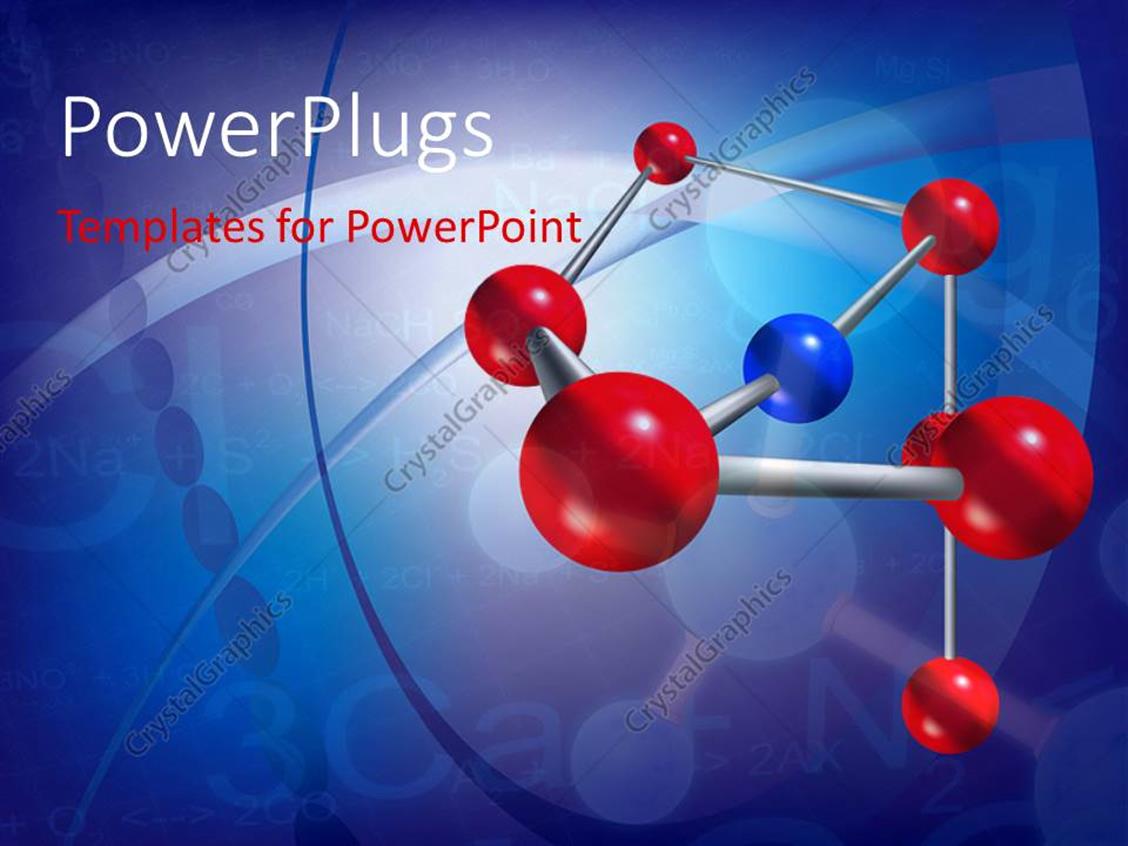 Powerpoint Template Abstract Scientific Background With Molecule Structure And Chemical Powerplugs Powerpoint