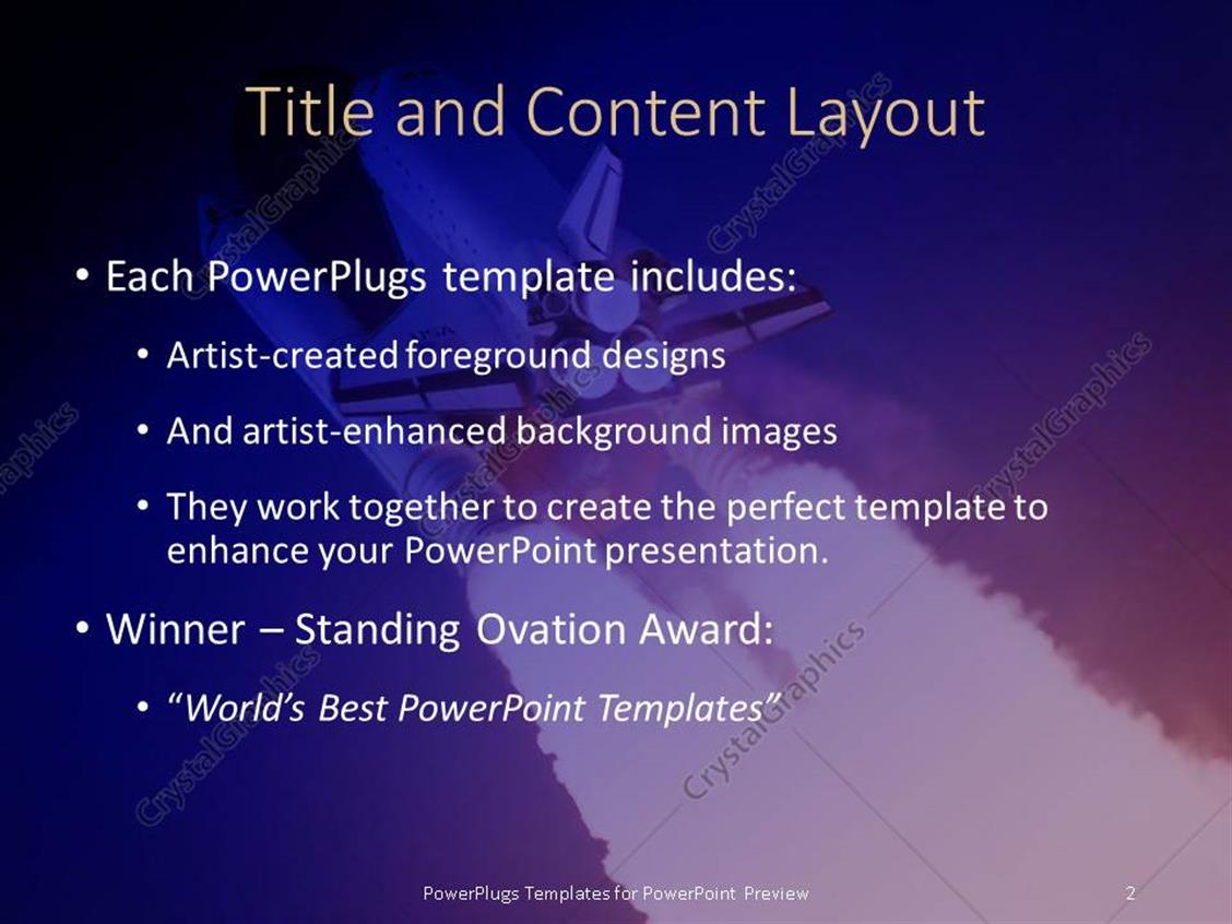 powerpoint template: a beautiful depiction of a space shuttle powerpoint template: a beautiful depiction of a space shuttle, Presentation templates