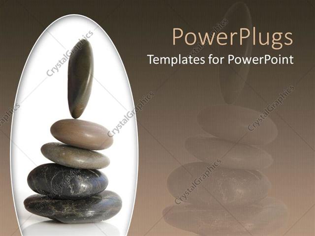 Powerpoint Template A Beautiful Representation Of A Group Of Zen Stones Place Don Each Other 9217 Zen Presentation Templates
