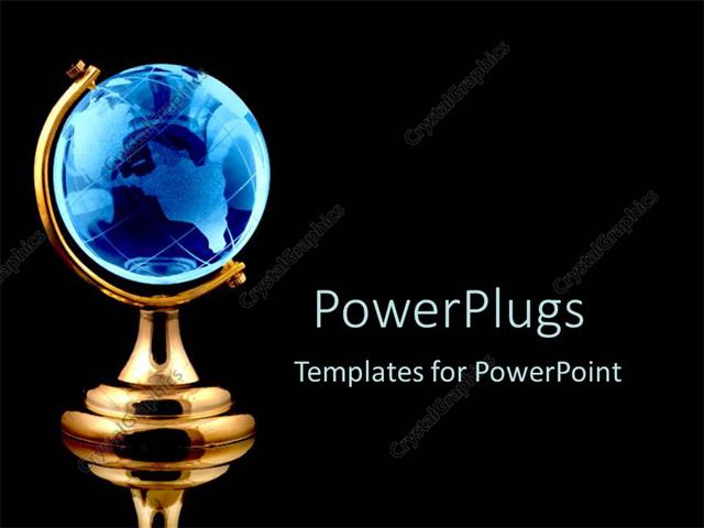 blue and gold powerpoint template