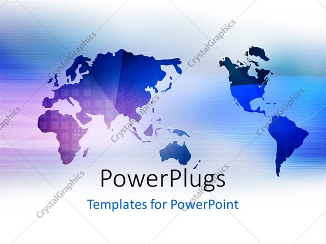 world map ppt template