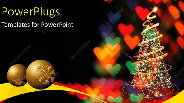 christmas tree powerpoint template
