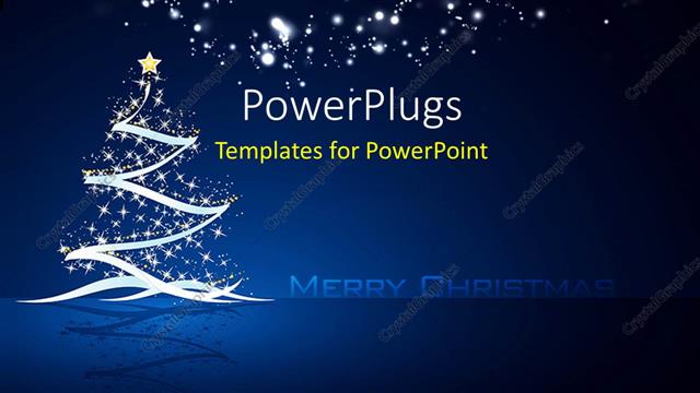 christmas tree powerpoint template