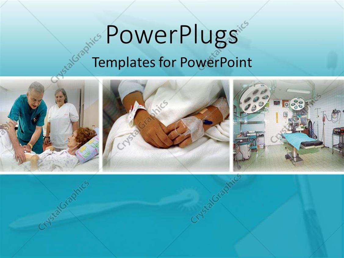 Powerpoint Template Different Patients In The Hospital Hospital Different Departments 19945 Hospital Presentation Templates