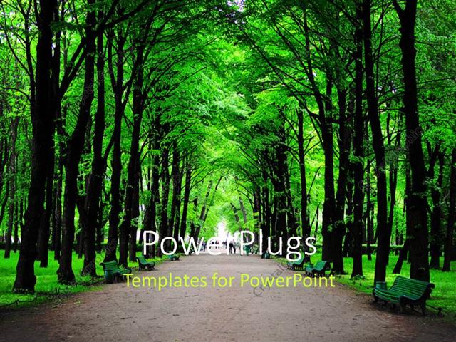 template forest powerpoint template forest with green trees and benches 15024 template forest powerpoint template forest with green trees and benches 15024