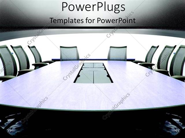 Powerpoint Template Grey Conference Room In An Office Building With Chairs For Meeting On Team Team Meeting Powerpoint Templates