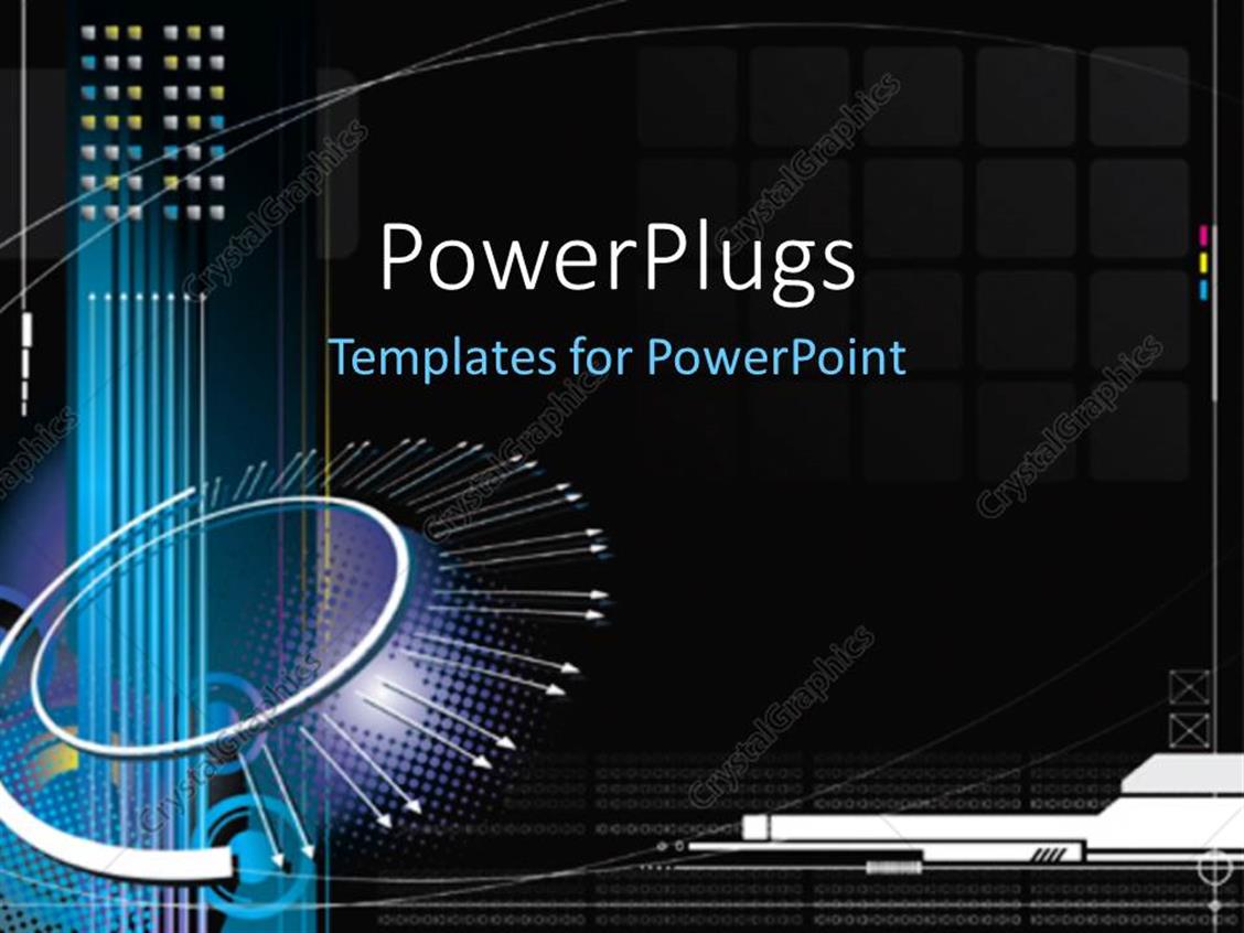 Powerpoint Template High Tech Infinity Concept With Black Color Background 16280 Microsoft Office Powerpoint Templates Technology