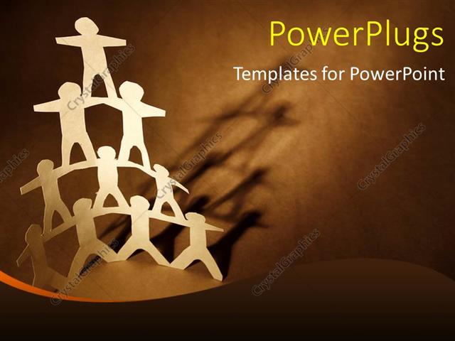Powerpoint Template Human Team Pyramid On Dark Brown Background 28632 Team Building Powerpoint Presentation Templates