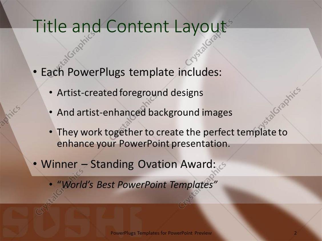 powerpoint template: japanese food such rolls and sashimi on a powerpoint template: japanese food such rolls and sashimi on a, Presentation templates