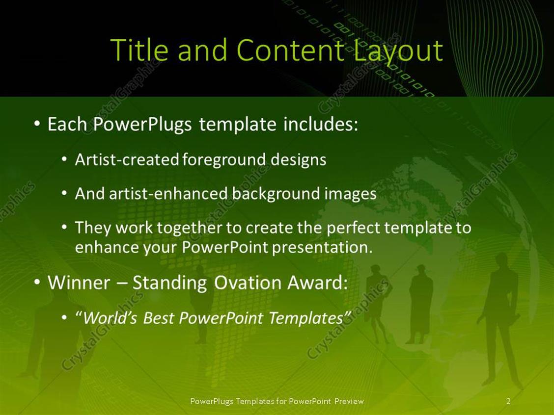 powerpoint template: lots of people standing on a green world map powerpoint template: lots of people standing on a green world map, Presentation templates