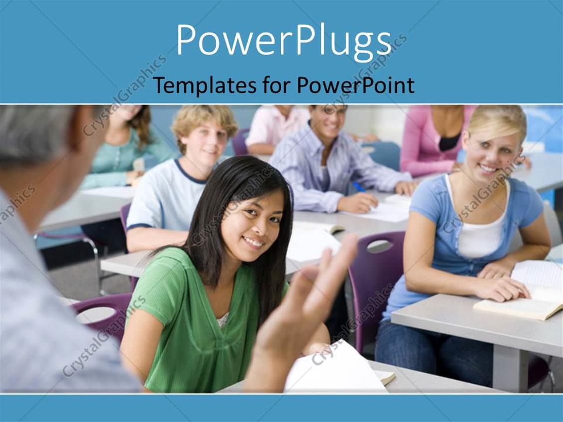 Powerpoint Template A Number Of Students In The Classroom With Place For Text 27647 Powerpoint Templates For Students
