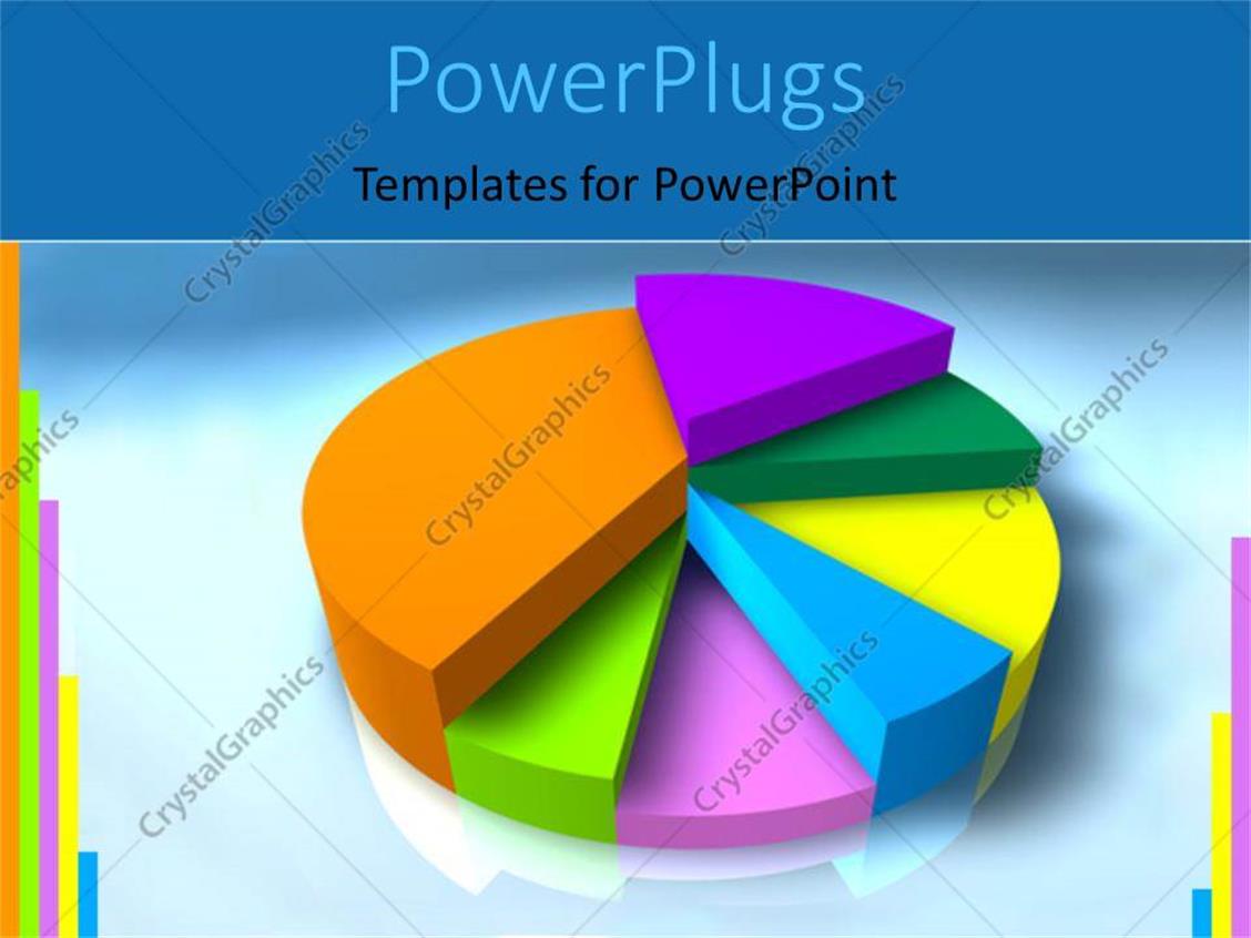 powerpoint template a pie chart with a lot of colors and powerpoint pie chart colors