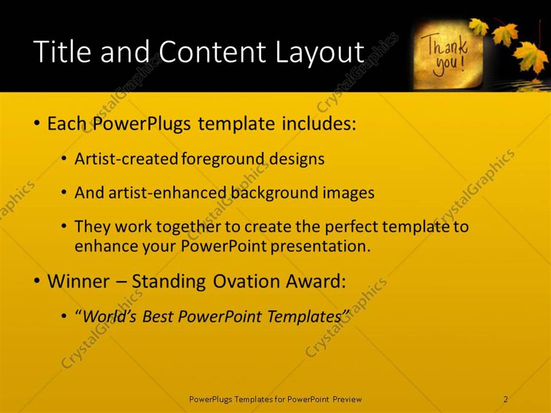 powerpoint template: thank you message handwritten on gold sticker powerpoint template: thank you message handwritten on gold sticker, Presentation templates