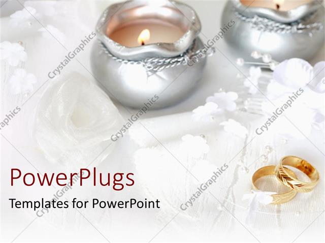 powerpoint template: wedding theme with two golden wedding rings powerpoint template: wedding theme with two golden wedding rings, Presentation templates