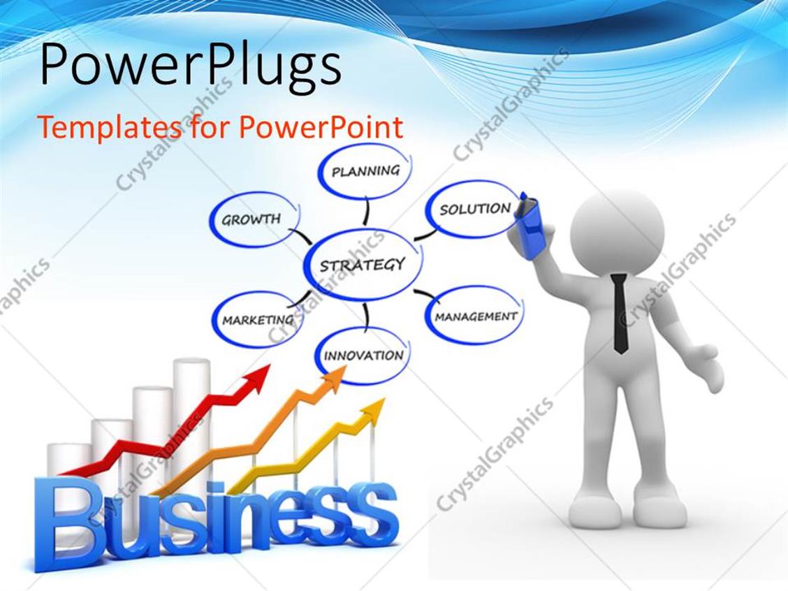 Powerpoint Template White Figure Drawing Business Strategy Mind Map Next To Charts 27512 Enterprise Encryption Strategy Template