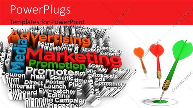 powerpoint template: words related to marketing and promotion with powerpoint template: words related to marketing and promotion with, Presentation templates